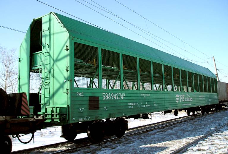Железнодорожная перевозка легковой машины  из Санкт-Петербурга в Омск